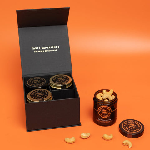 Ostern Geschenkbox Quartett Genuss (4 Glasdosen)