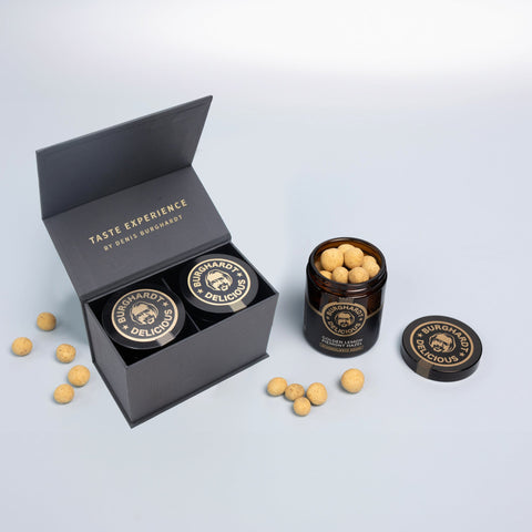 Jubiläums Geschenkbox Duo Genuss (2 Glasdosen)