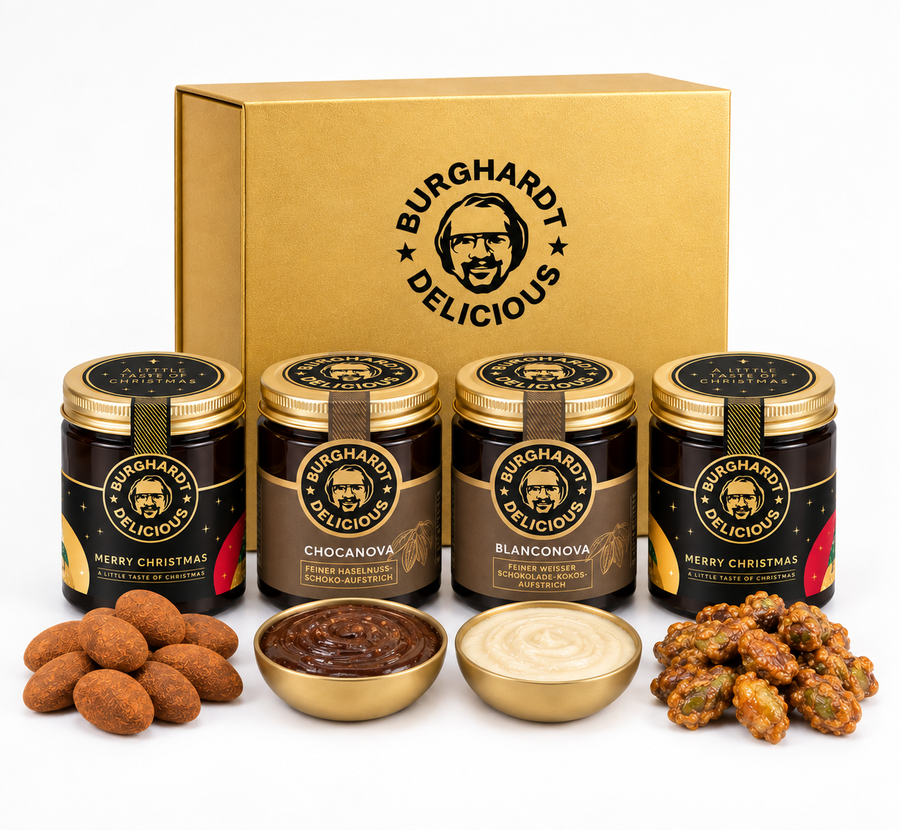Weihnachts Burghardt Box - Premium Cremes & Nüsse