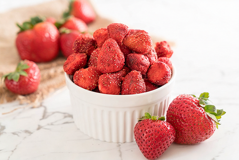 Gefriergetrocknete Erdbeeren