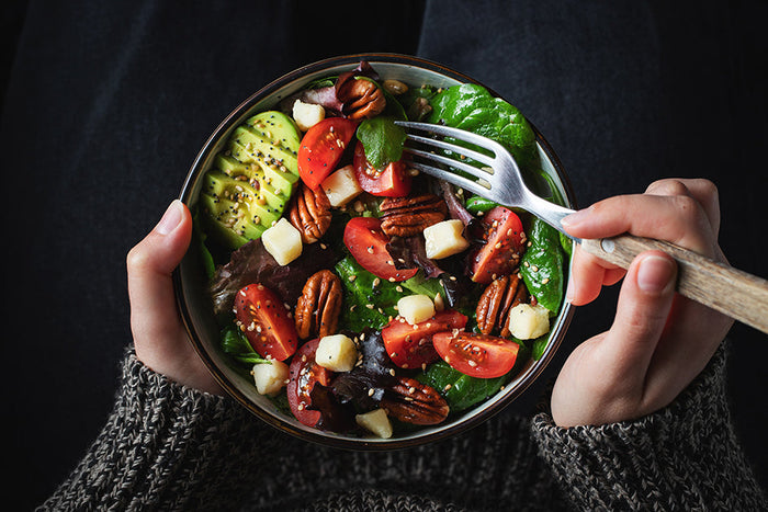 Gesunder selbstgemachte Power Salat