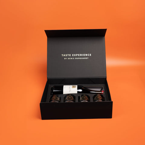 Valentinstag Geschenkbox Gourmet & Wein Genuss (4 Glasdosen & Wein)