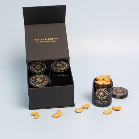 Valentinstag Geschenkbox Quartett Genuss (4 Glasdosen)