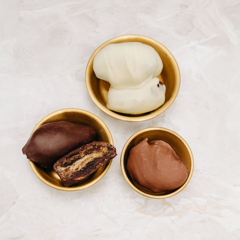 Medjool Datteln in Vollmilchschokolade