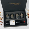 Weihnachts Geschenkbox Gourmet & Wein Genuss (4 Glasdosen + Chamagner)