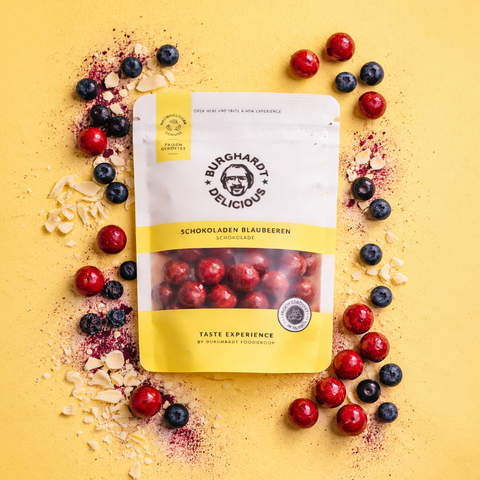 Schokoladen-Blaubeeren